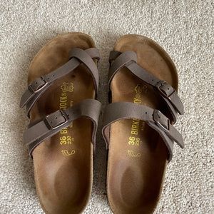 Used Birkenstock Mayari sandals.